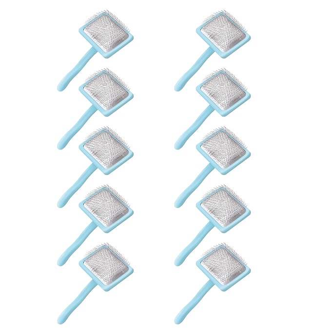 Pet Slicker Brush With Soft Massage Grooming Stainless Steel Pins