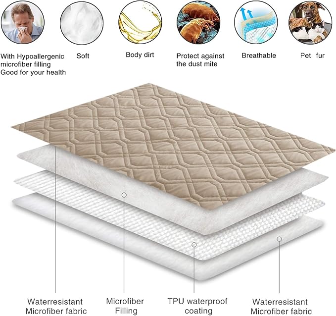 Ameritex Waterproof Dog Bed Cover Pet Blanket