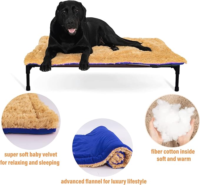 Large Dog Bed Mat 44 Inch Washable Mat Crate Pad