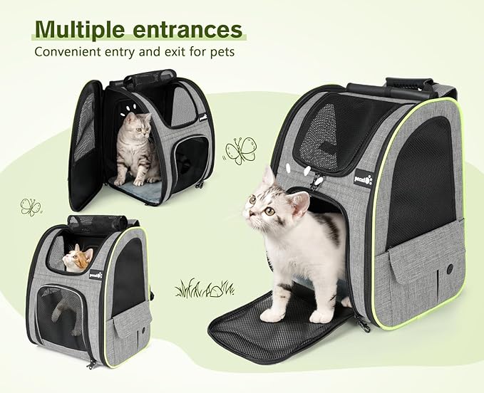 Pecute Pet Carrier Backpack with Shade Cover