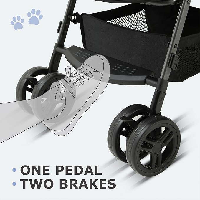 SWITTE Dog Stroller for Small Medium Dogs 4 Universal
