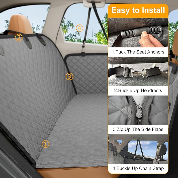 Back Seat Extender for Dogs 330lb, Waterproof