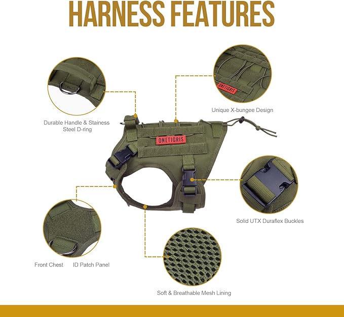 OneTigris Tactical Dog Harness