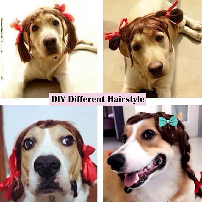 Funny Dog Wig Pet Costumes