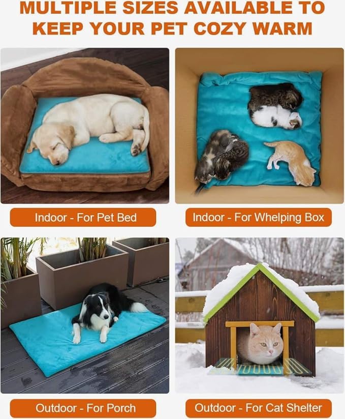 clawsable Outdoor Pet Heating Pad for Dog & Cat