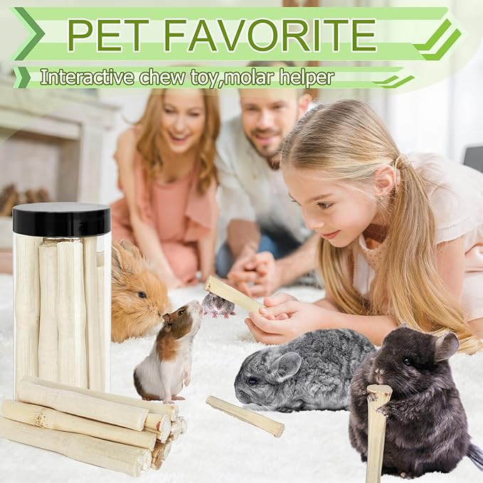 100g Natural Sweet Bamboo Chew Toys for Teeth