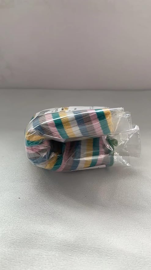 Small Medium Dog Clothes Rainbow Striped Dog Shirts Stretchable Long Sleeve Cat T-Shirt Pet Outfits for Chihuahua Yorkie Teddy (Green Edge