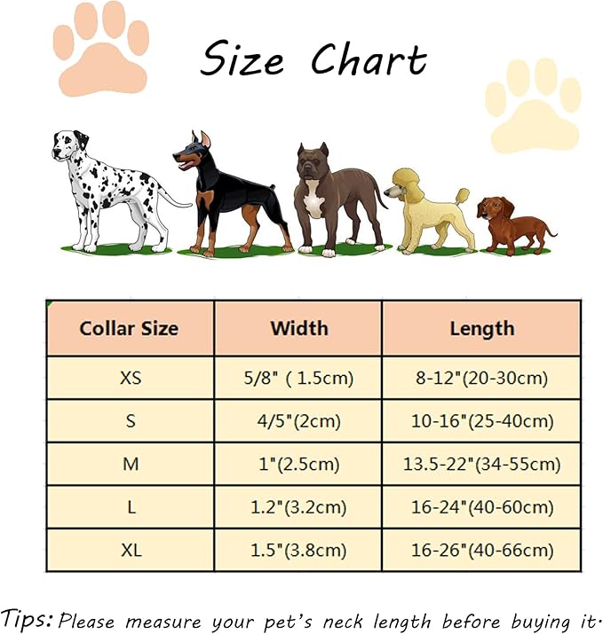 Patriotic Dog Collar with Bow Tie 4th of 13.5-22in