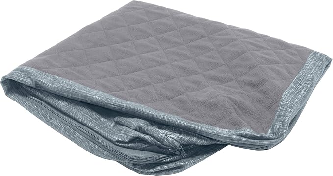 Furhaven Replacement Dog Bed Cover Quilted Fleece & Suede Print Chaise