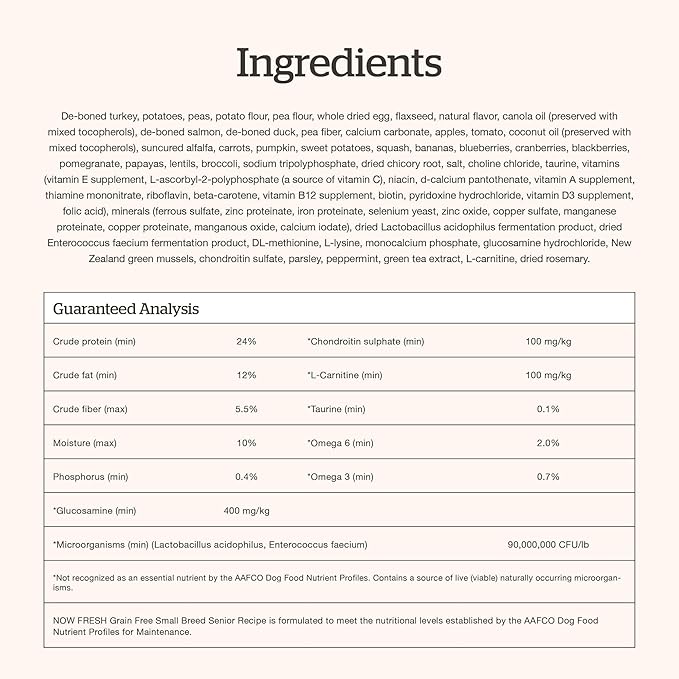 Now Fresh Grain-Free Dry Dog Food 22 lb