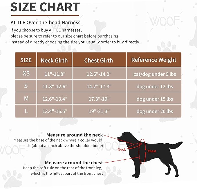 AIITLE Summer Breathable Mesh Dog Vest Harness