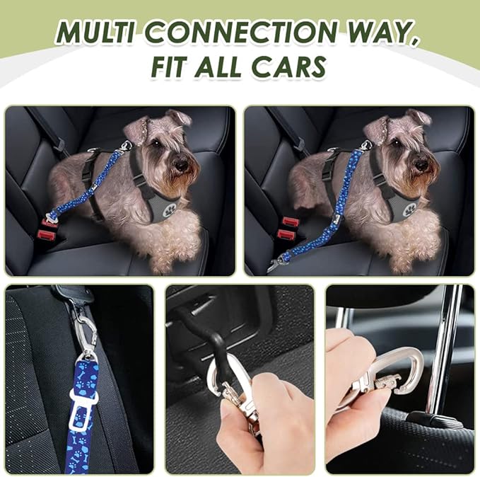 SlowTon Dog Seatbelt 2 Pack