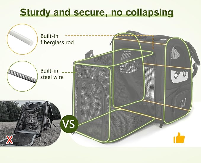 Pecute Pet Carrier Backpack 2 Small