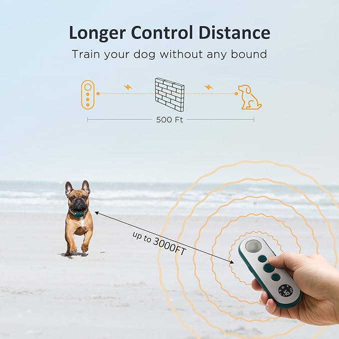 PATPET Dog Training Collar with Remote 3 Adjustable (8-120 lbs)