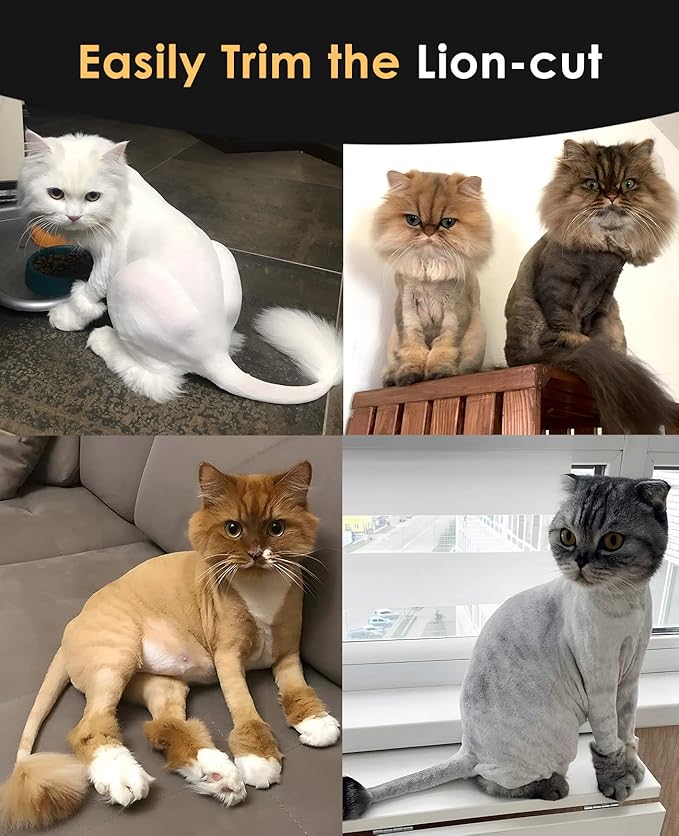 oneisall Cat Clippers for Matted Hair 2 Speed