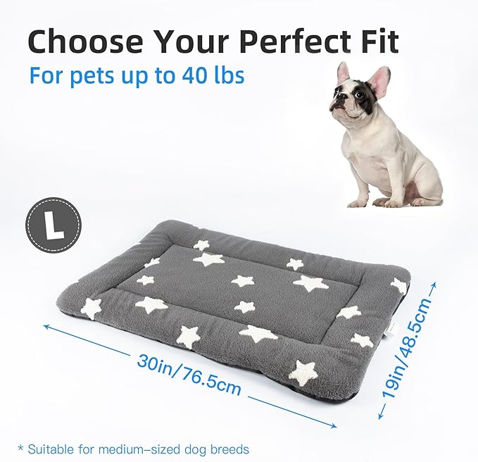 Mora Pets Dog Crate Pad Dog Bed Mat 30 inch 30 x 19