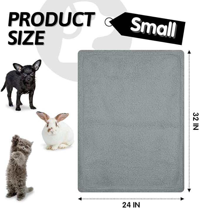 furrybaby Dog Blanket Soft Dog Blankets for Small Dogs Puppy Essentials Washable Sherpa Fleece Cat Blanket 24x32 Inches for Bed Furniture Couch Sofa (Small