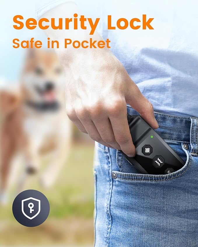 Dog Shock Collar 4265Ft Dog Training Collar with Remote for Large Medium Small Dogs IP67 Waterproof 4 Safe 1 Pack)