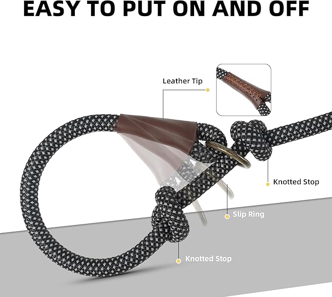 Mile High Life Slip Leads for Dogs 4 Feet