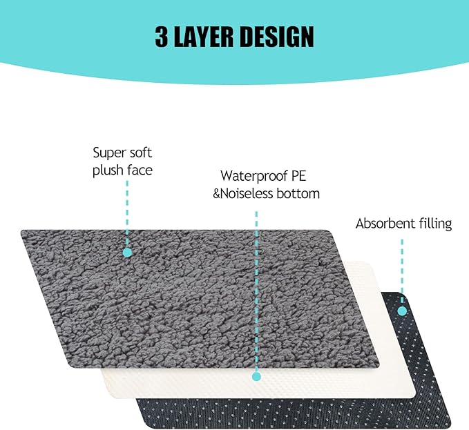 Dog Bed Covers Replacement Washable: Soft Plush Durable Dog Bed Removable Washable Cover