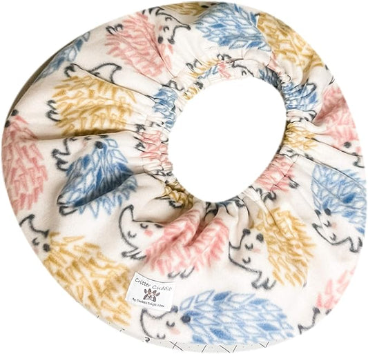 Critter Cuddler Small Animal Carrier and Bonding Pouch Anti-Anxiety Interactive Play Exercise Ring Therapeutic for Pet & Handler Small Dog Cat Hedgehog Puppy Travel Sling - Made in USA (Hedgies)