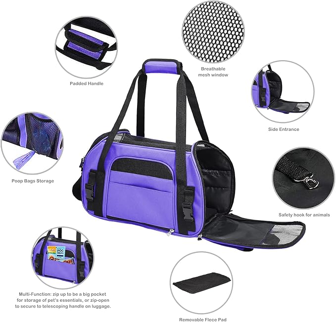 JESPET Soft-Sided Kennel Pet Carrier for Small Dogs
