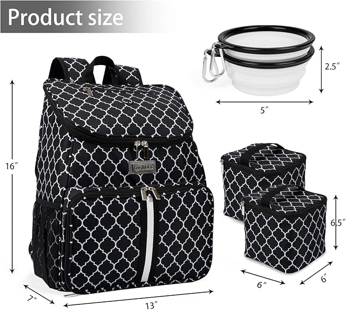 BAGLHER丨Dog Travel Bag 2 Silicone 2 Food