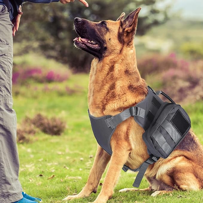 ROZKITCH Dog Backpack for Medium & Large Dogs Outdoor Hiking Camping