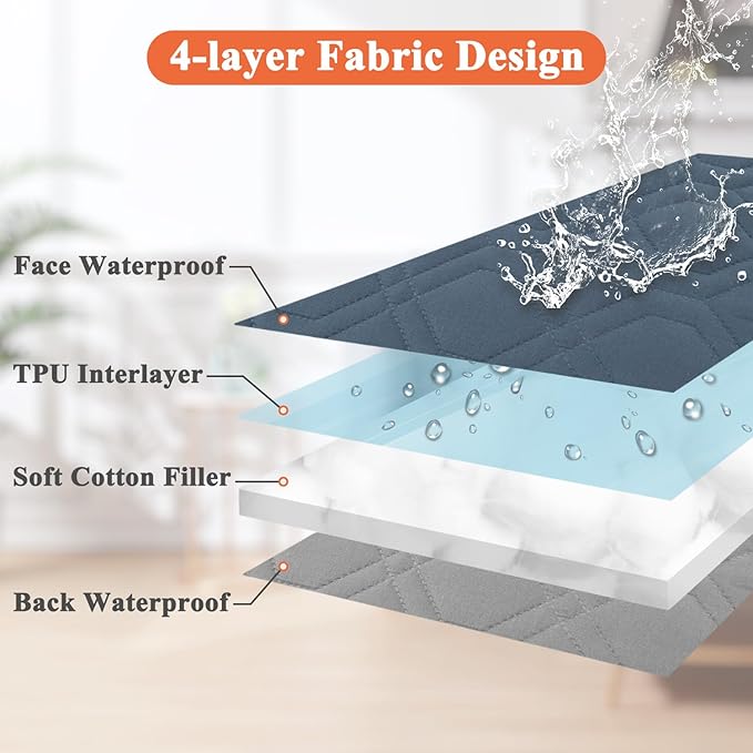 Dog Bed Covers Replacement Washable 53Lx40Wx16H Inches