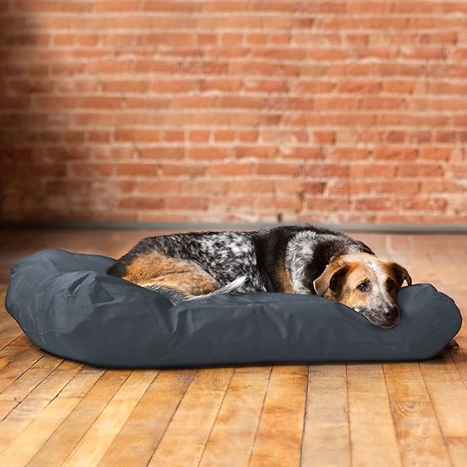 Dog Bed Covers for 44" L × 32" W × 4" H 600D Oxford Waterproof Dog Bed Cover with Zipper and Carry Handle Dog Bed Covers Replacement Washable