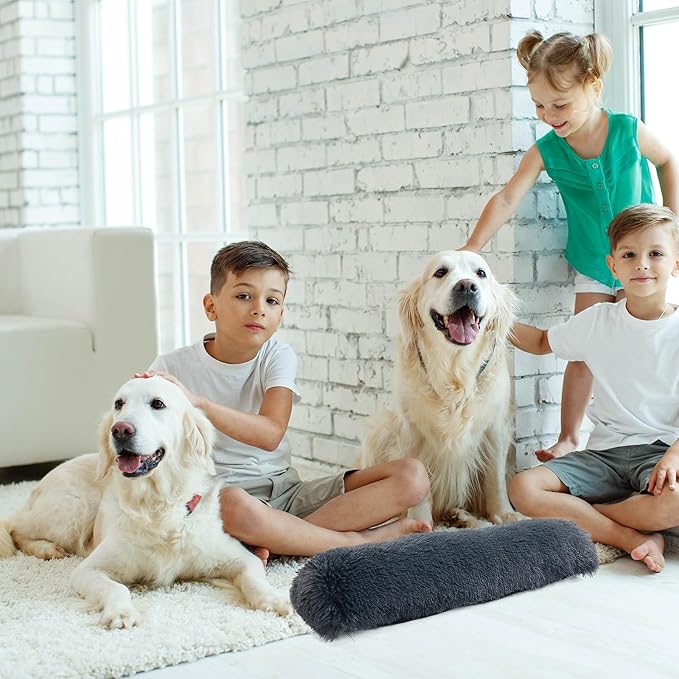 HOMBYS Dog Claming Pillow for Large and Medium Dogs Toy(25"x8"x4", Dark