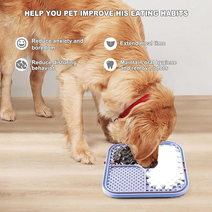 Licking Mat for Dogs & Cats 2 Pack (9.9'' × 6'')