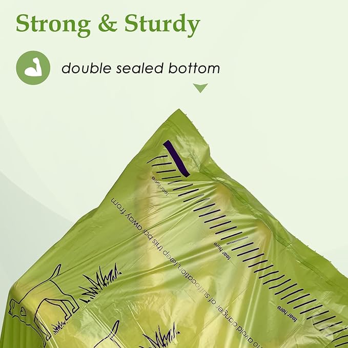 480 Count Lavender Scented 13” x 9” Dog Poop Bags Rolls