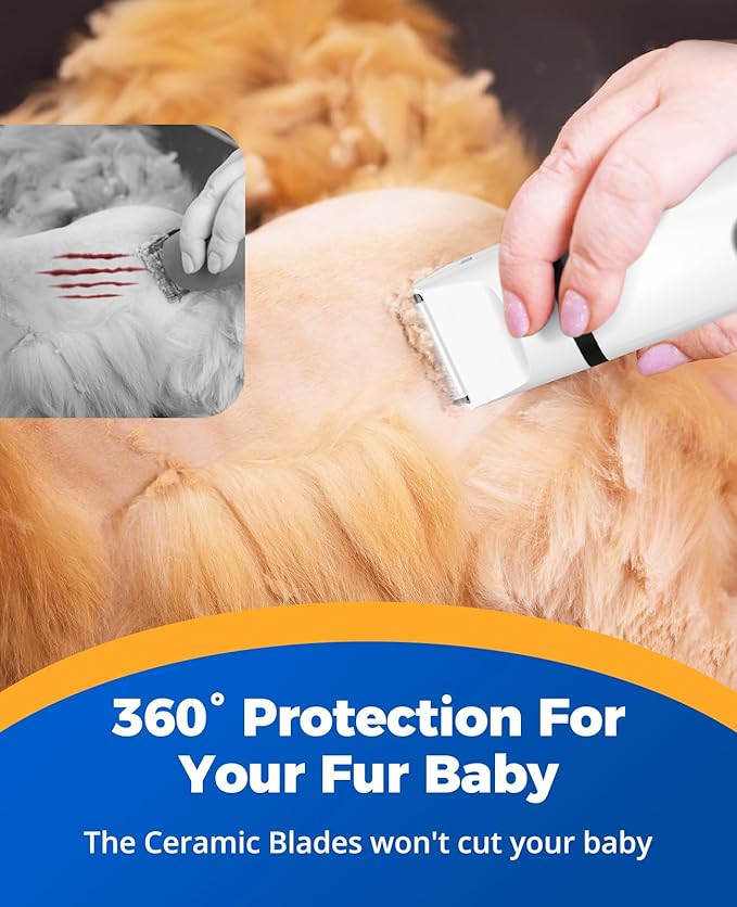 oneisall Paw Trimmer for Small Dogs Quiet 4 in 1 Small 2 Speed