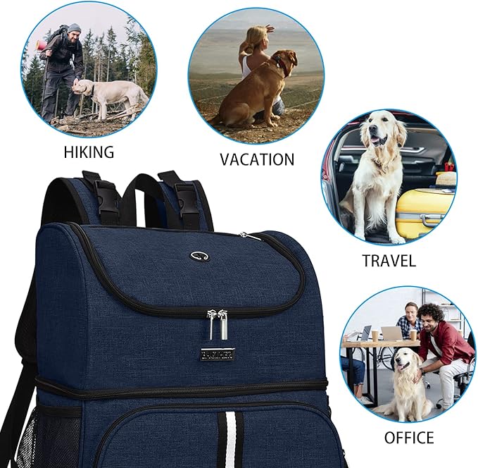 BAGLHER Pet Travel Bag 2 Silicone 2 Food