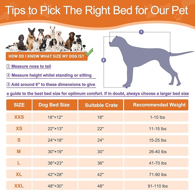 POCBLUE Deluxe Washable XL Dog Bed Dog Crate Mat 42 inch Comfy Fluffy Kennel Pad Anti-Slip for Dogs Up to 90 lbs 42" x 28", Black