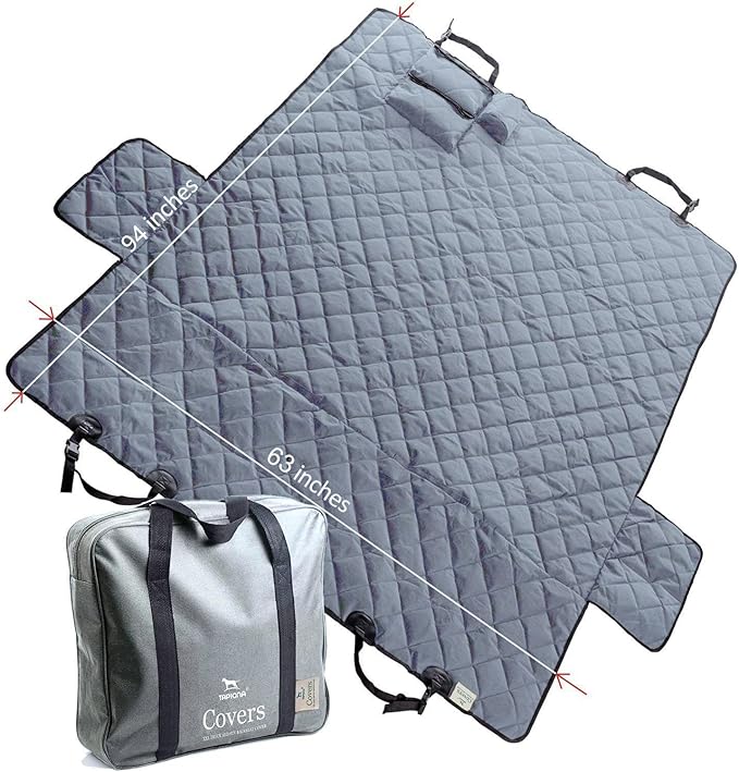 XXL Dog Seat Cover 63Wx94L Grey