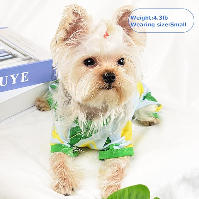 Dog Pajamas Pjs Spring Summer Dog Clothes for Small Dogs Girl