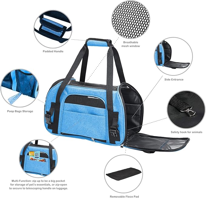 JESPET Soft-Sided Kennel Pet Carrier for Small Dogs