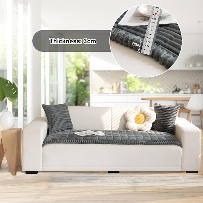 LiveGo Fuzzy Couch Covers for Pets 70x150 cm/27.6x59.06