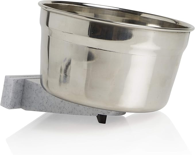 Lixit Quick Lock Removable Dog Kennel Bowls for Wire and Soft Sided Crates (20oz Wire Cage 2)