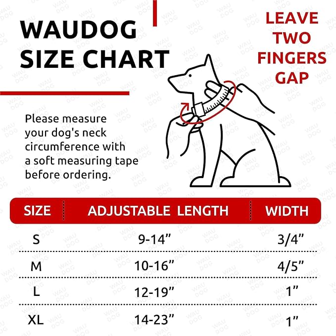 WAUDOG Waterproof Dog Collar
