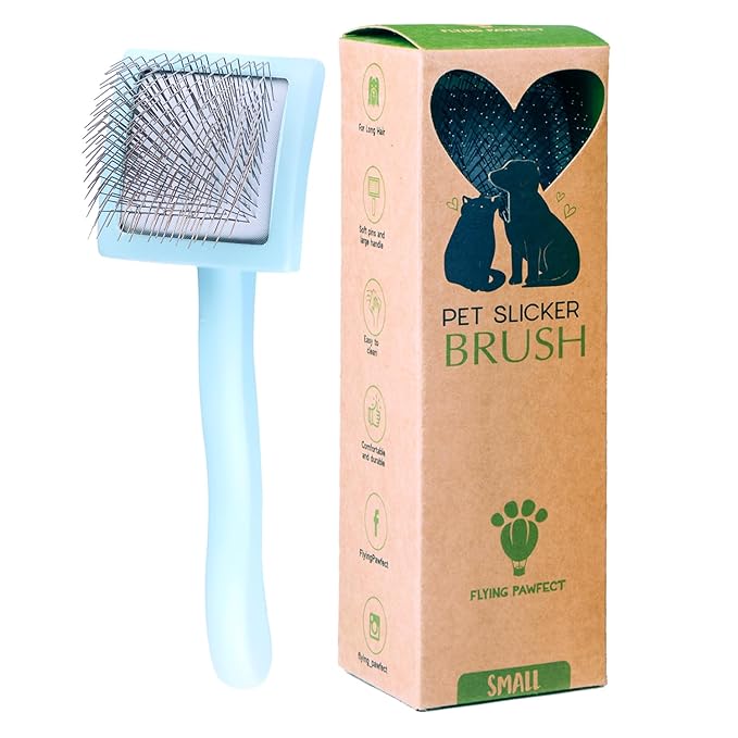 Pet Slicker Brush With Soft Massage Grooming Stainless Steel Pins