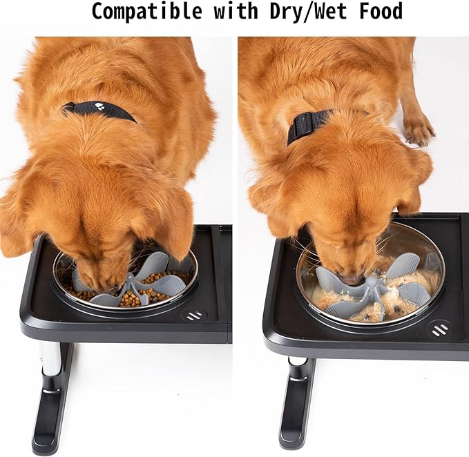 Slow Feeder Dog Bowls Insert [36 Octopus Suction