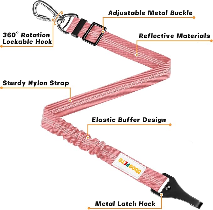 Dog Seat Belt for Car 4-in-1 Dog