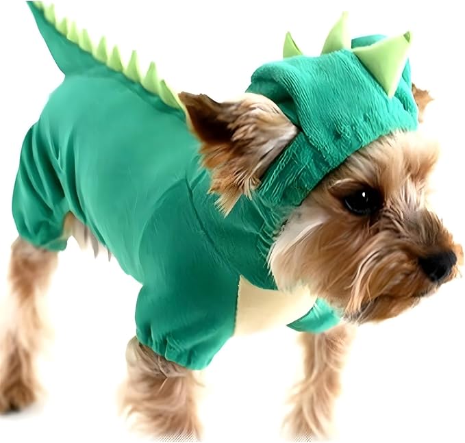 NACOCO Dog Dinosaur Design Costume Green Pet Clothes for Medium & Large Dog (Green