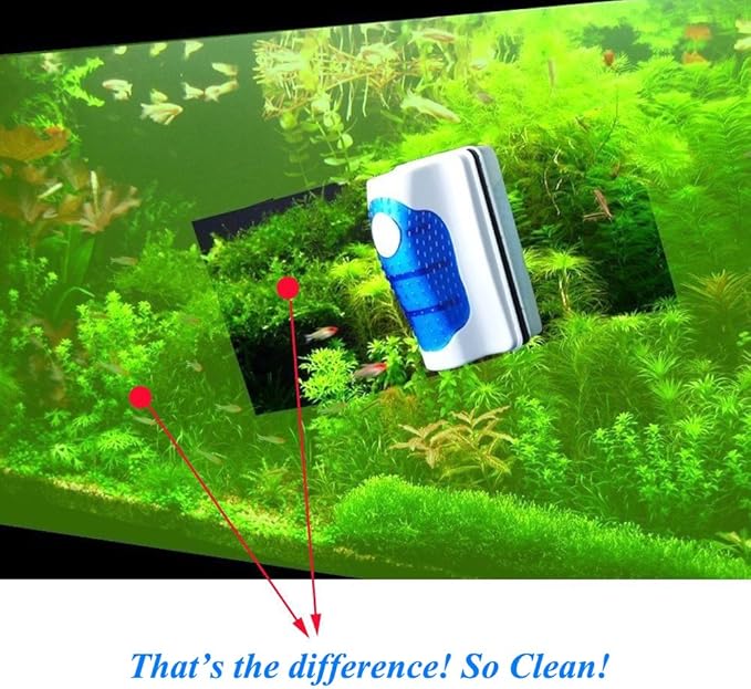 Aquarium Glass Magnetic Scrubber Cleaner 60 Gallon