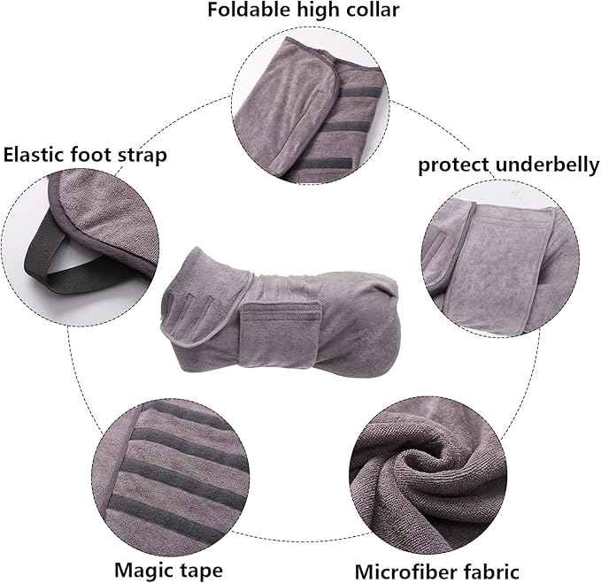 Geyecete Dog Drying Coat -Dry Fast Dog Bag