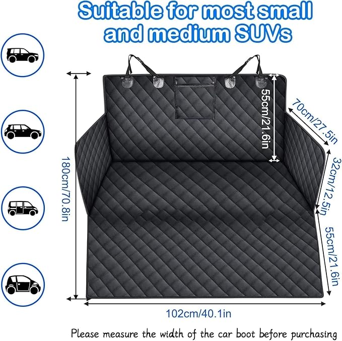 SUV Cargo Liner for Dogs Waterproof Pet Cargo Cover