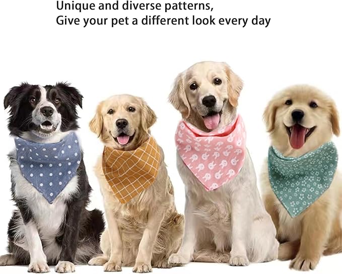 4 Pack Dog Bandana